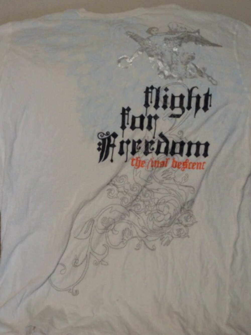 White DelfTrading INC Freedom The Final Descent T-shirt